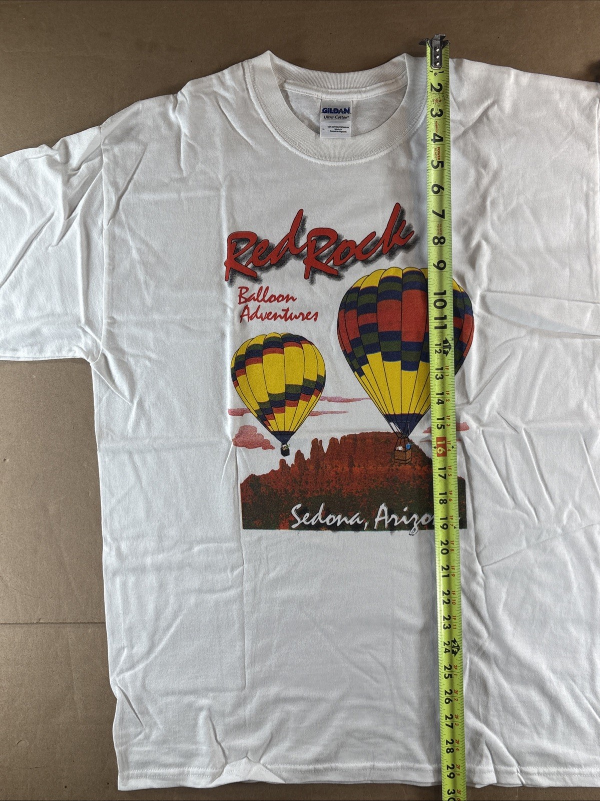 Red Rock Balloon Adventures Sedona AZ T shirt L Gildan Been There Done That 9G53 gallery