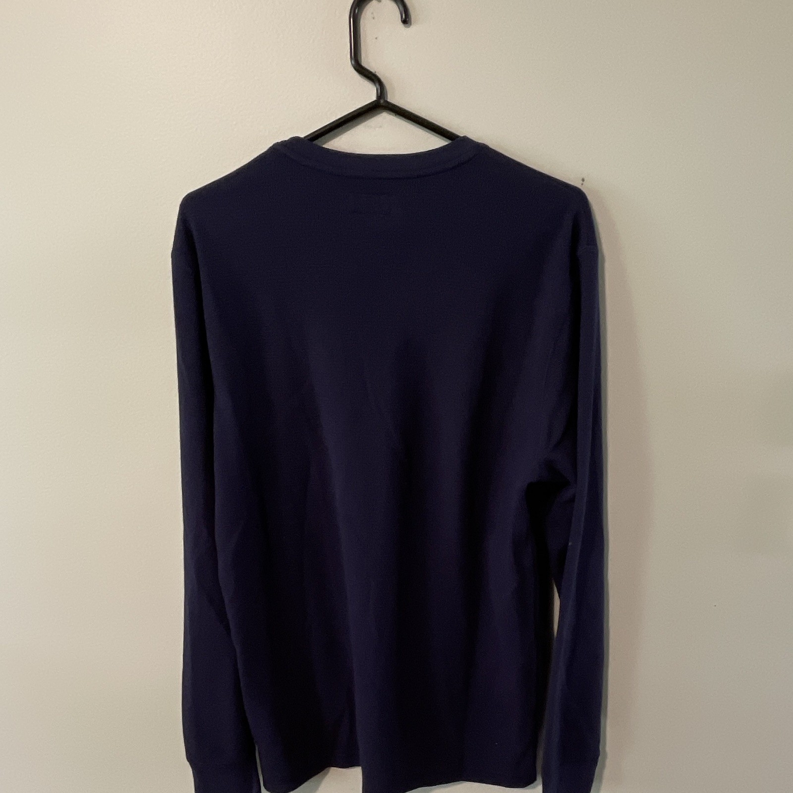 Polo Ralph Lauren Polo Bear Embroidered Waffle-Knit Crewneck Thermal Navy L gallery