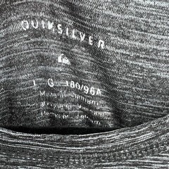 Quicksilver Mens Size Large Gray Striped Breathable Stretchable Shirt