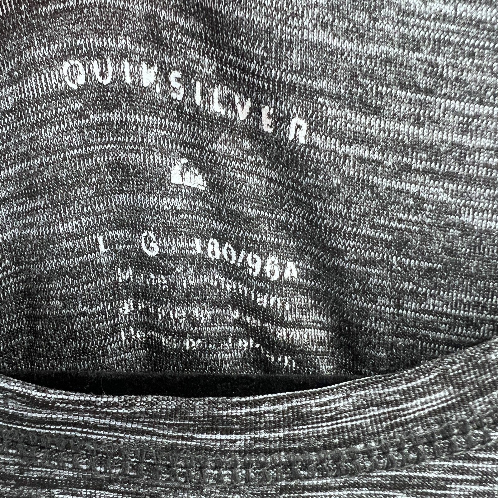 Quicksilver Mens Size Large Gray Striped Breathable Stretchable Shirt gallery