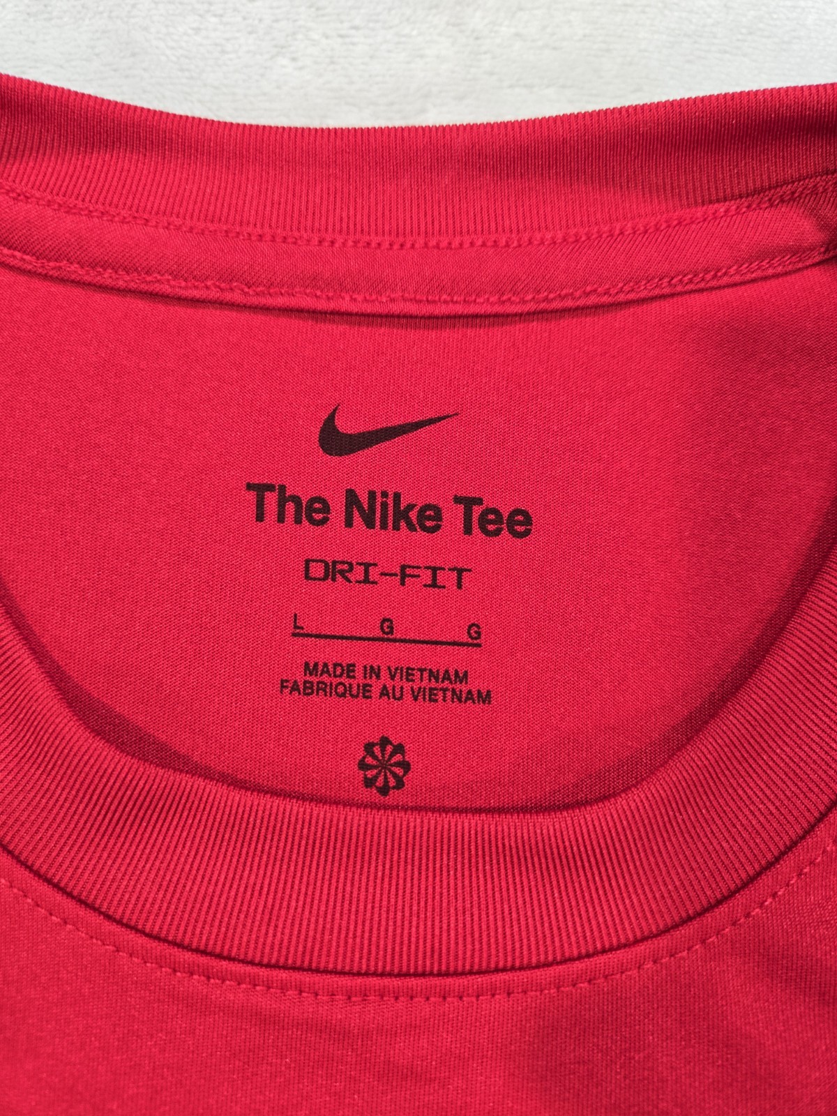 Mens Nike DriFit Legend Fitness Short Sleeve T Shirt Red Large Workout Gym gallery