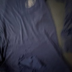 Thrashed Grunge T Shirt Mens Medium Blue Double Sided Workwear Faded Skater Y2k