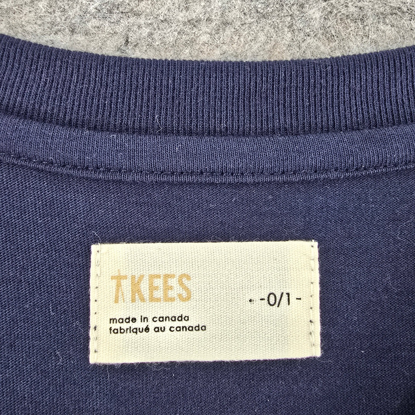 TKees Mens Navy Blue Cotton Crew Neck Short Sleeve T Shirt Size -0-1- (2XL) gallery