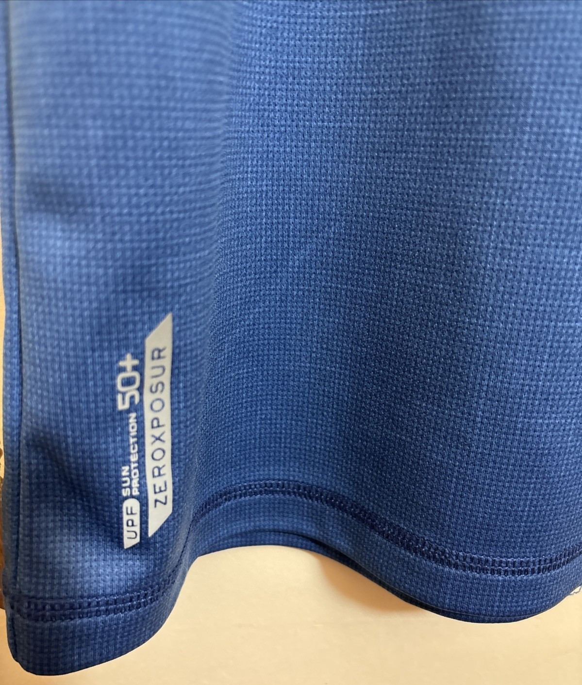 Zeroxposur Men's Tee Shirt Short Sleeves UPF 50+ Sun Protection Blue Size XL gallery