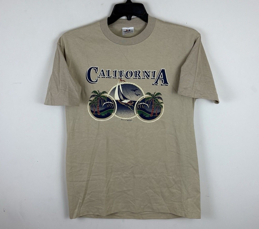 Vintage 90s Single Stitch California Graphic Destination T – Shirt/Size Medium