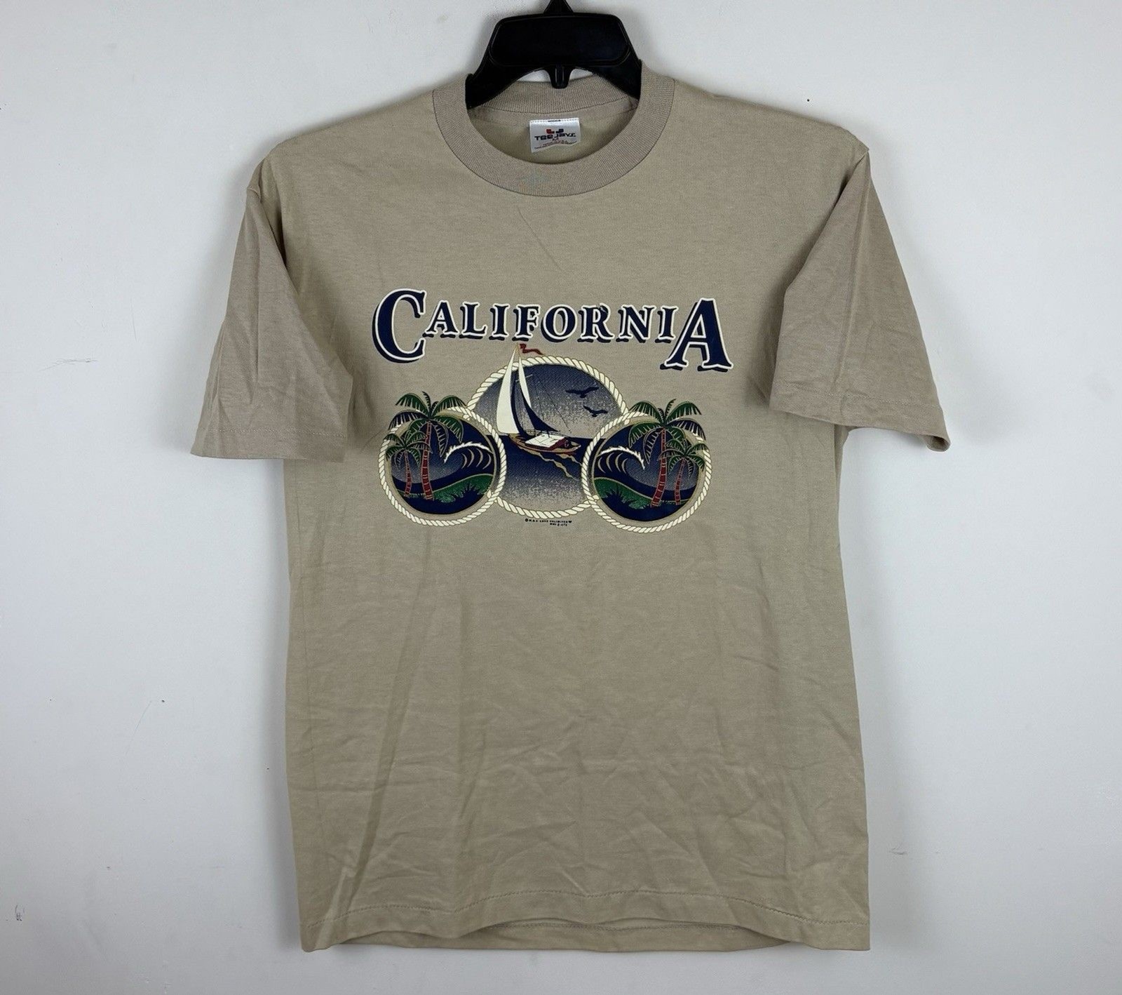 Vintage 90s Single Stitch California Graphic Destination T – Shirt/Size Medium