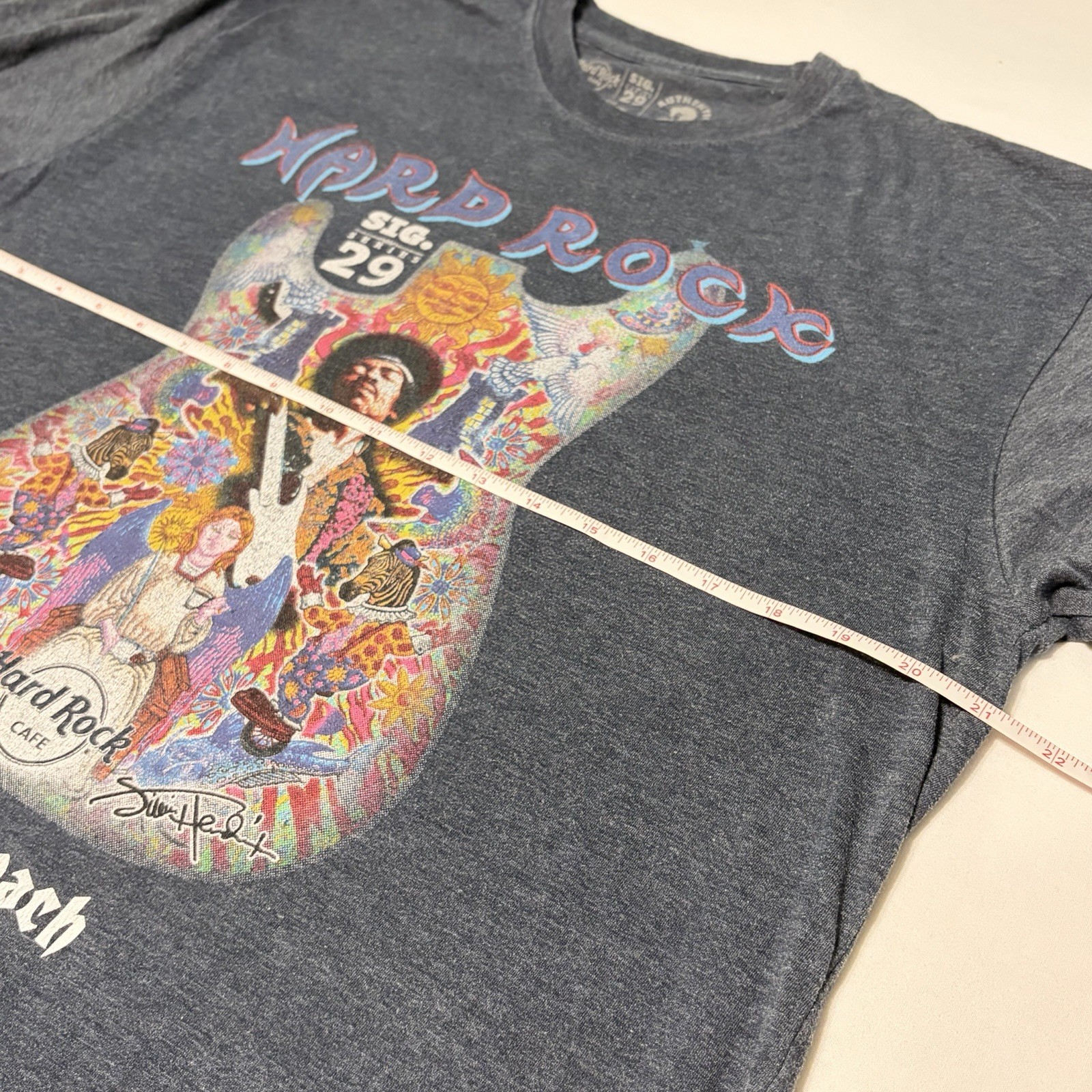 Hard Rock Cafe Jimi Hendrix Shirt XL Signature Series 29 Myrtle Beach Fender gallery