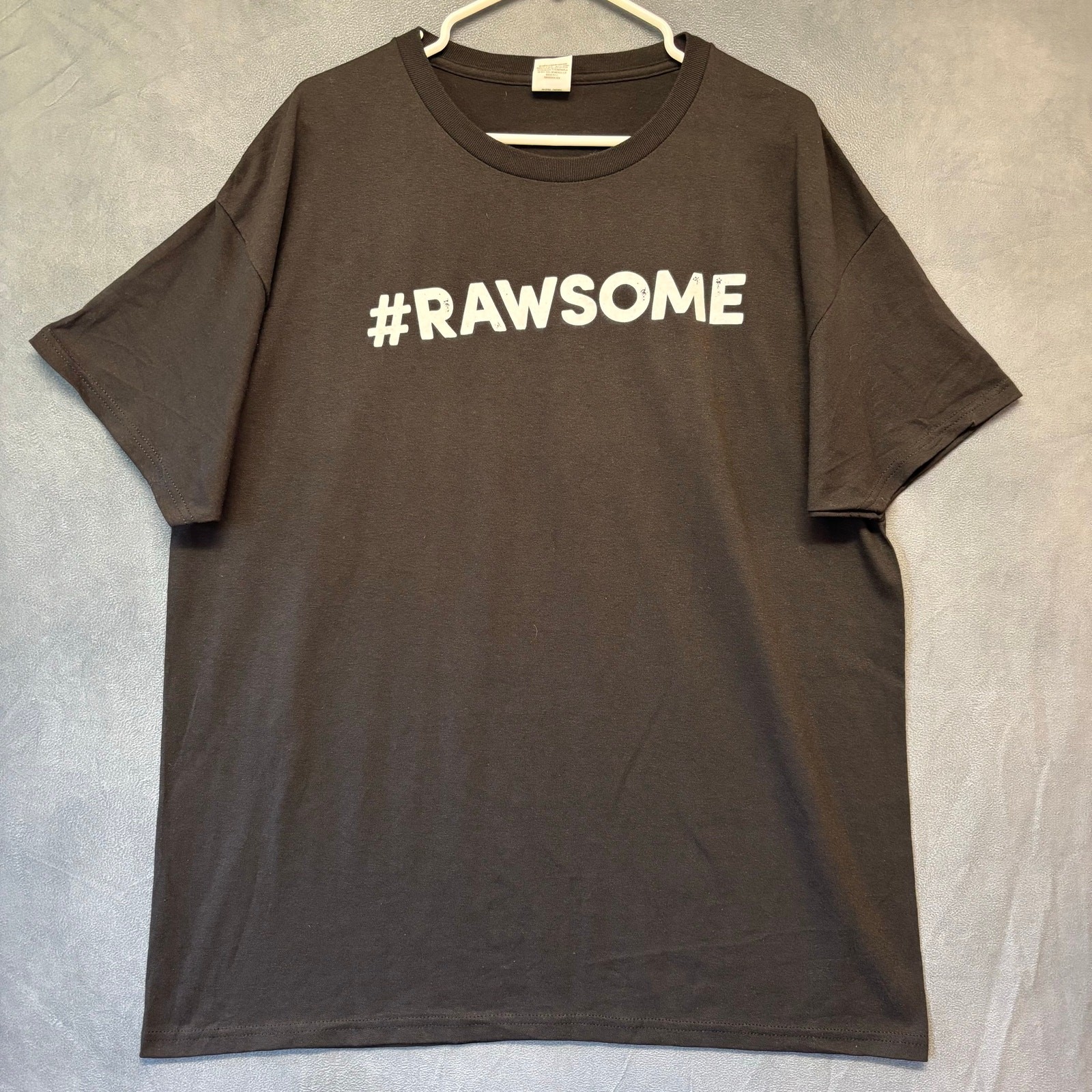 Hanes EcoSmart Acme Oyster House #RAWSOME T-Shirt XL Black New Orleans Seafood gallery