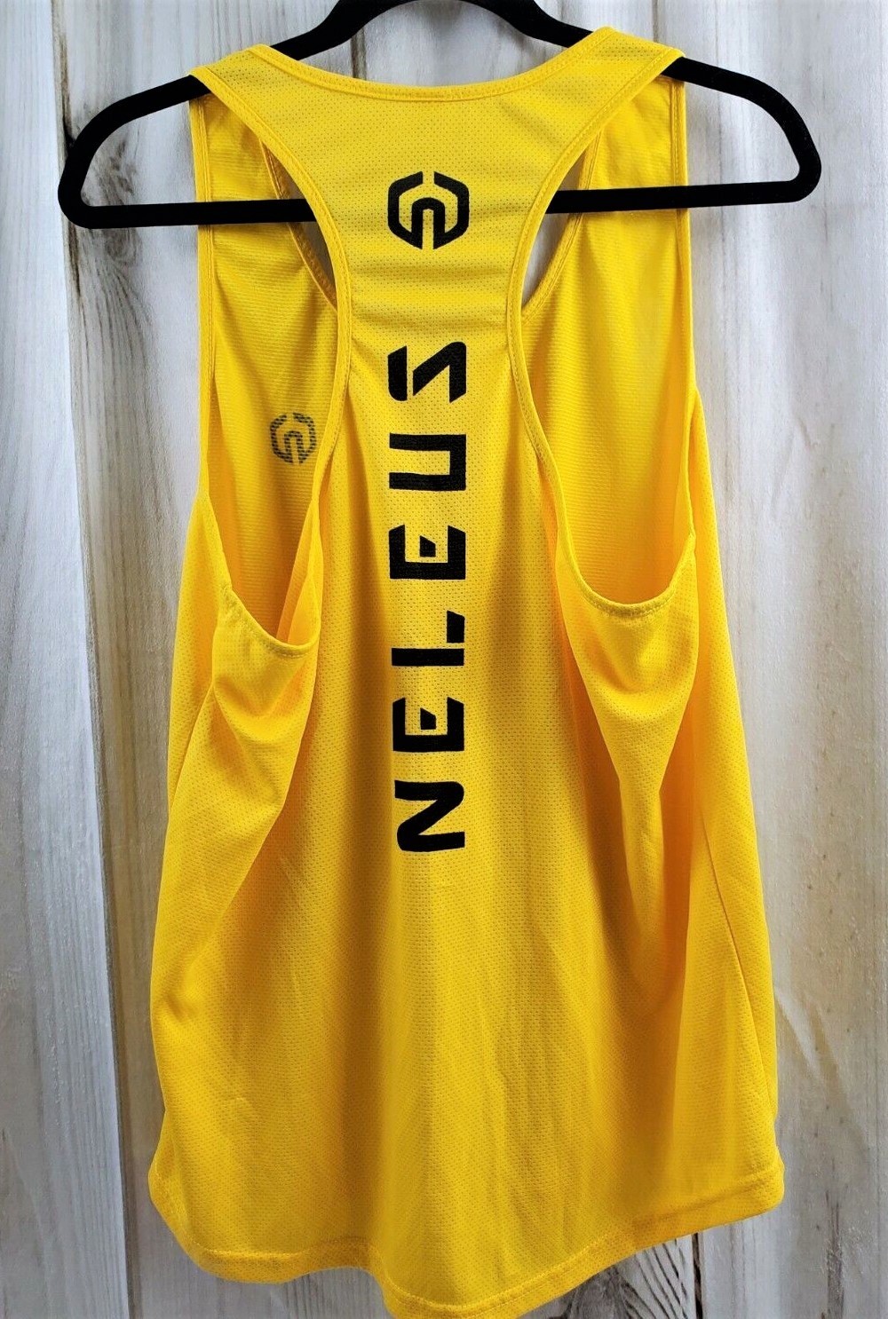 NELEUS 'Dry Fit Logo Muscle' Mesh Tank Top Men's S Gym Workout Exercise Ylw NWT! gallery