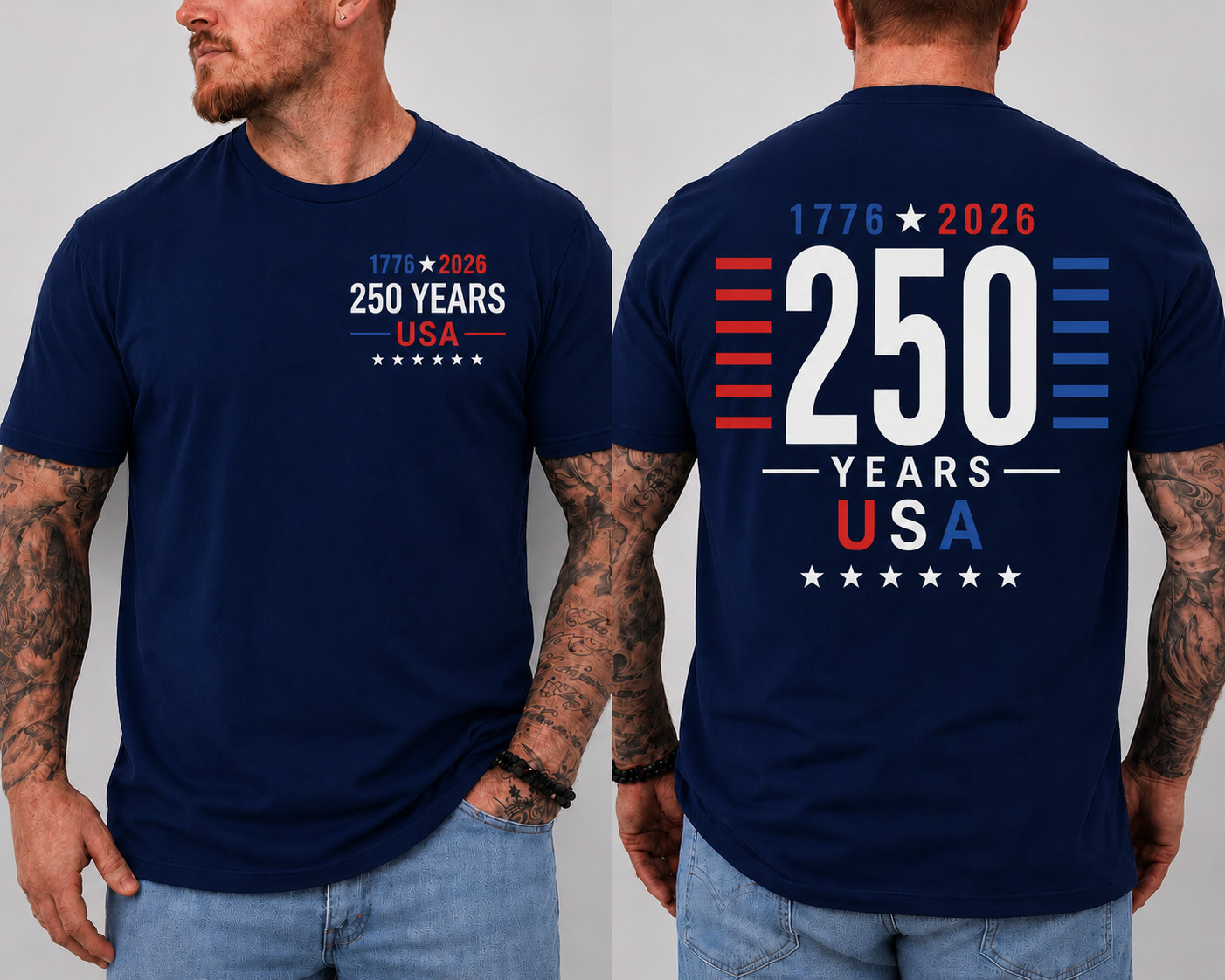 Patriotic USA Flag Zip Polo Shirt Men 1776-2026 Freedom Golf Shirt S-5XL gallery