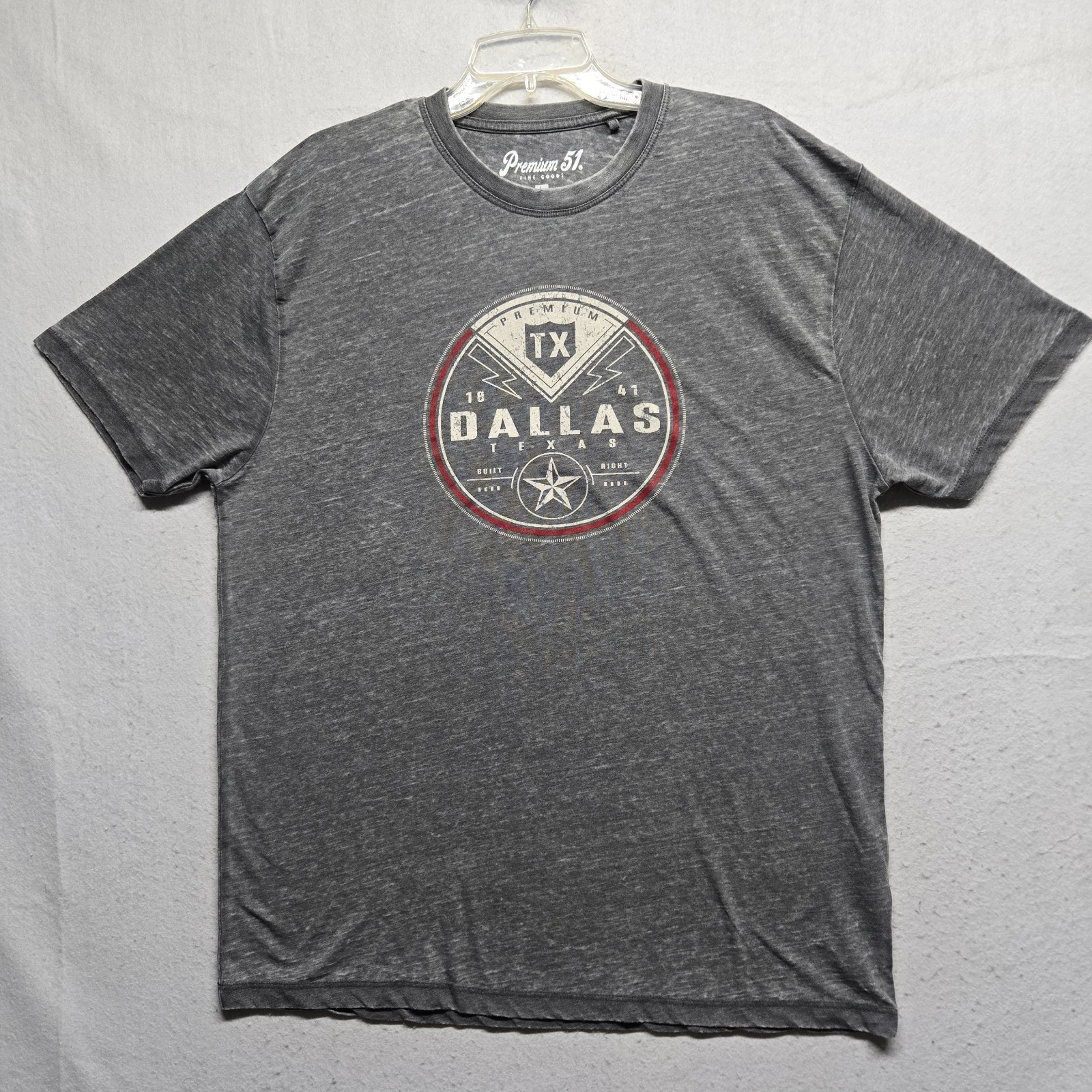 Premium 51 gray graphic t-shirt men size l. gallery