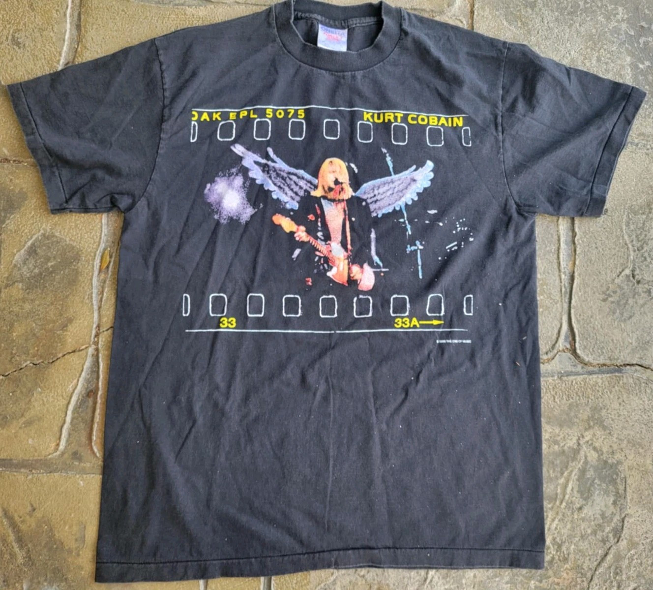 1999 Kurt Cobain Nirvana The End of Music Angel Wings Shirt Large Modern Boot gallery