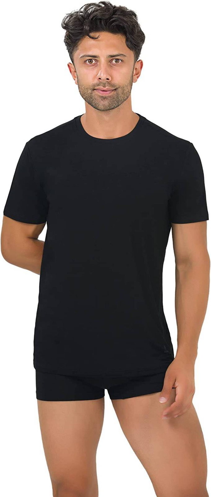 Bambooven Men’s Crew-Neck T-Shirt – Classic O-Neck (3 Pack) gallery