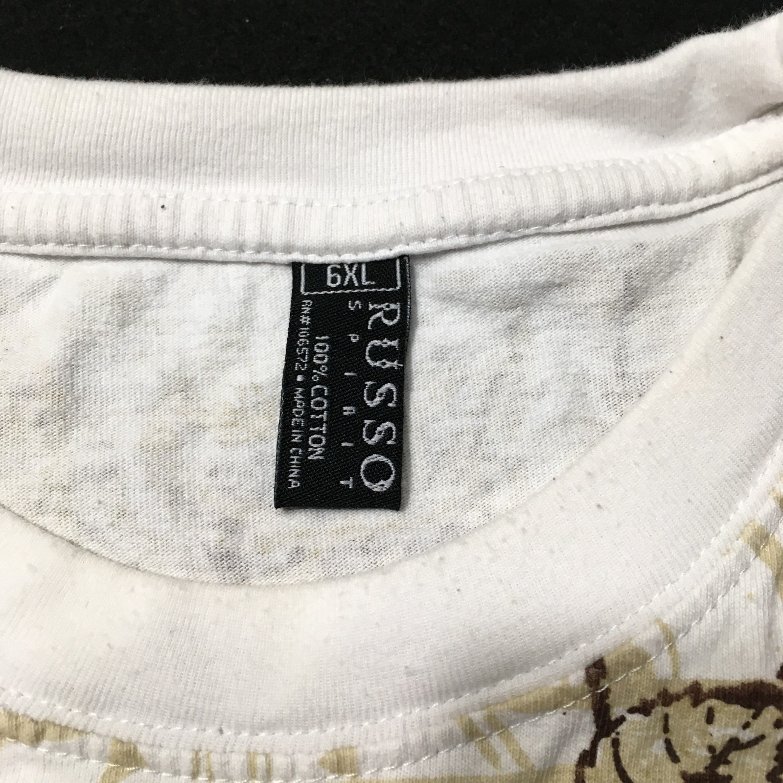 VERSA GOLD Men's Graphic Logo Print Short Sleeve T-Shirt US 6XL see measurements gallery