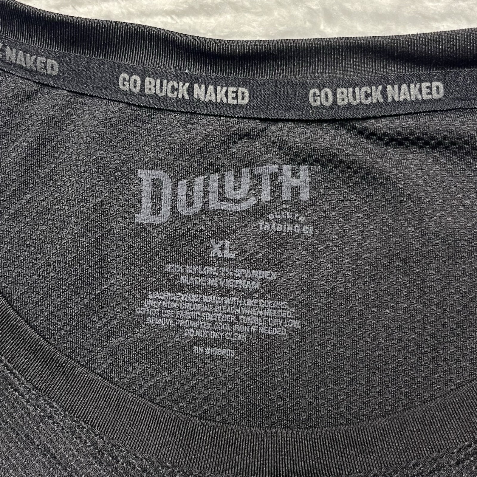 Duluth Undershirt Mens XL Black Go Buck Naked Performance Wicking Crew Neck gallery