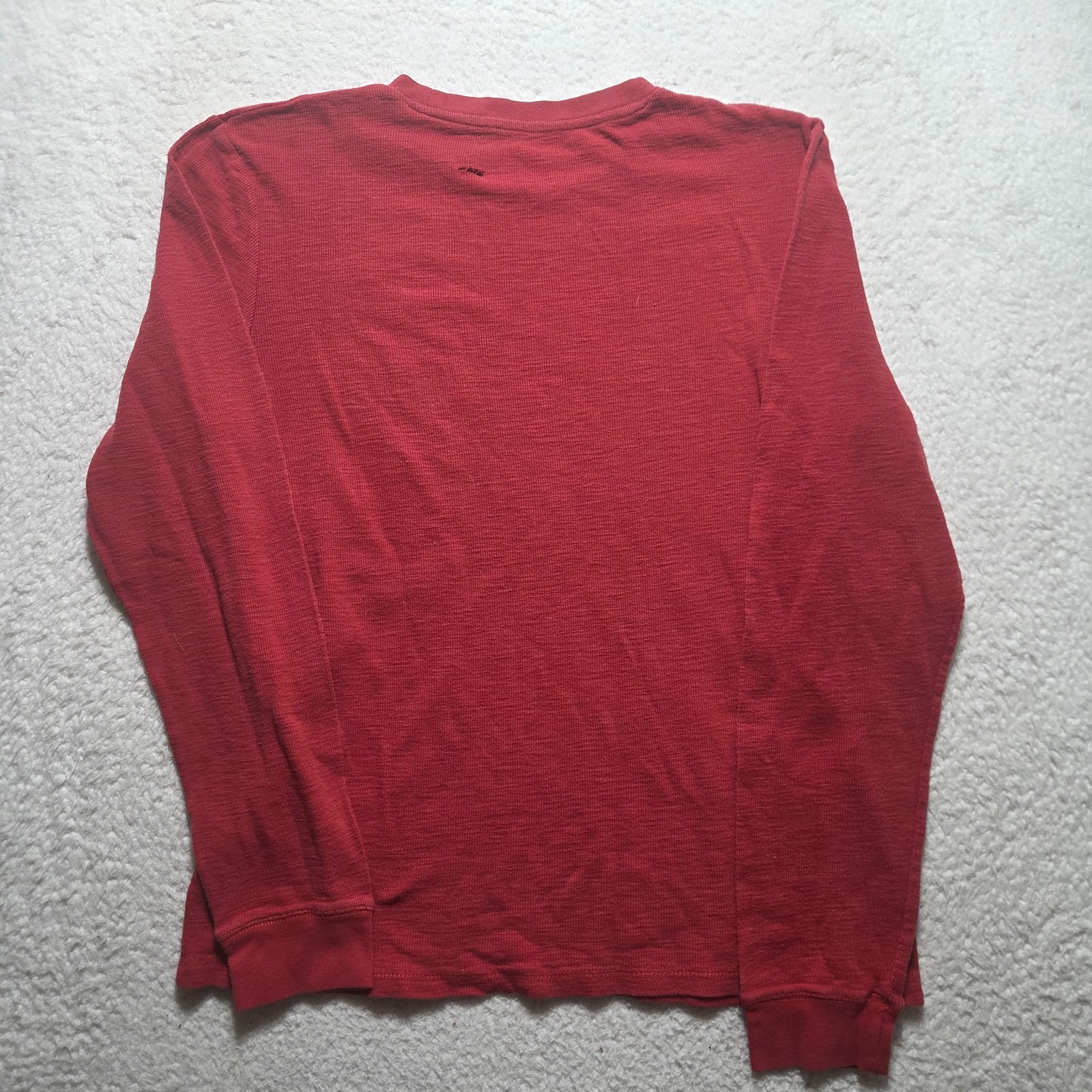 Y2K Aeropostale Mens XL Red Embroidered Letters Thermal Long Sleeve Shirt Preppy gallery