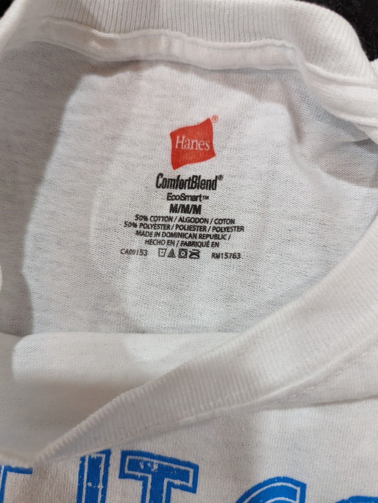 Hanes Comfort Blend Eco Smart white t shirt sz M gallery