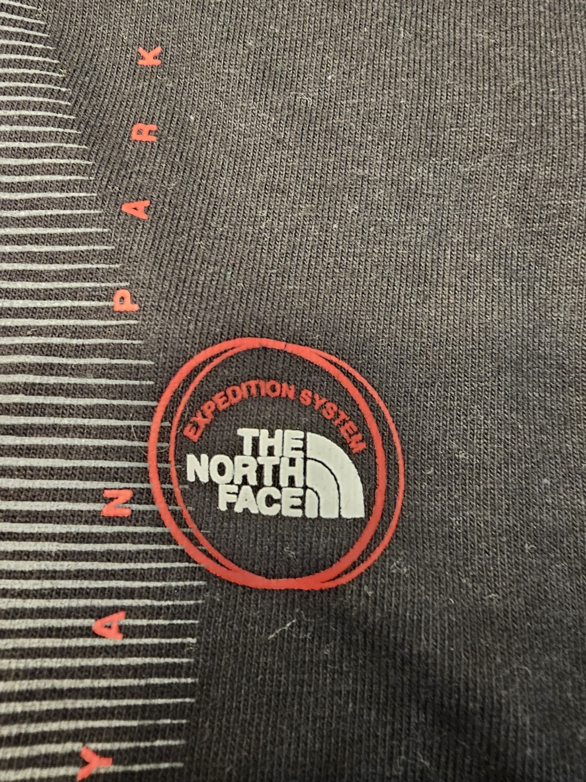 The North Face Graphic Print Logo Crew Neck Short Sleeve Tee Mens Black S gallery