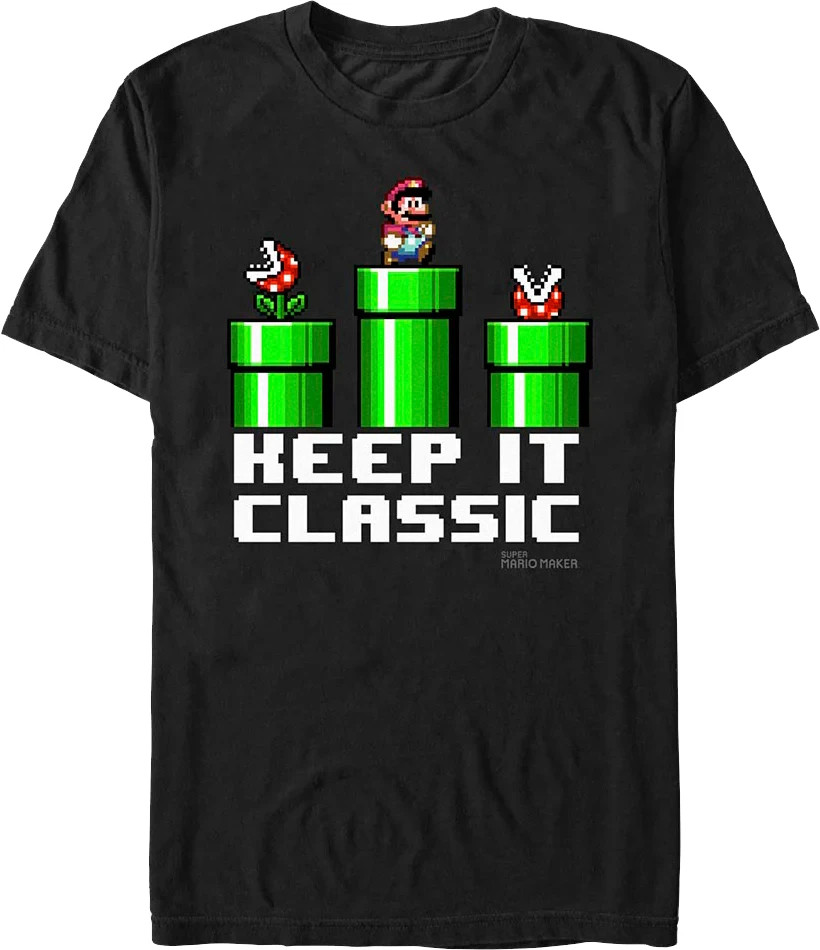 Super Mario Bros. Nintendo Games T-Shirt 180 GSM | 100% Cotton DTG Print gallery