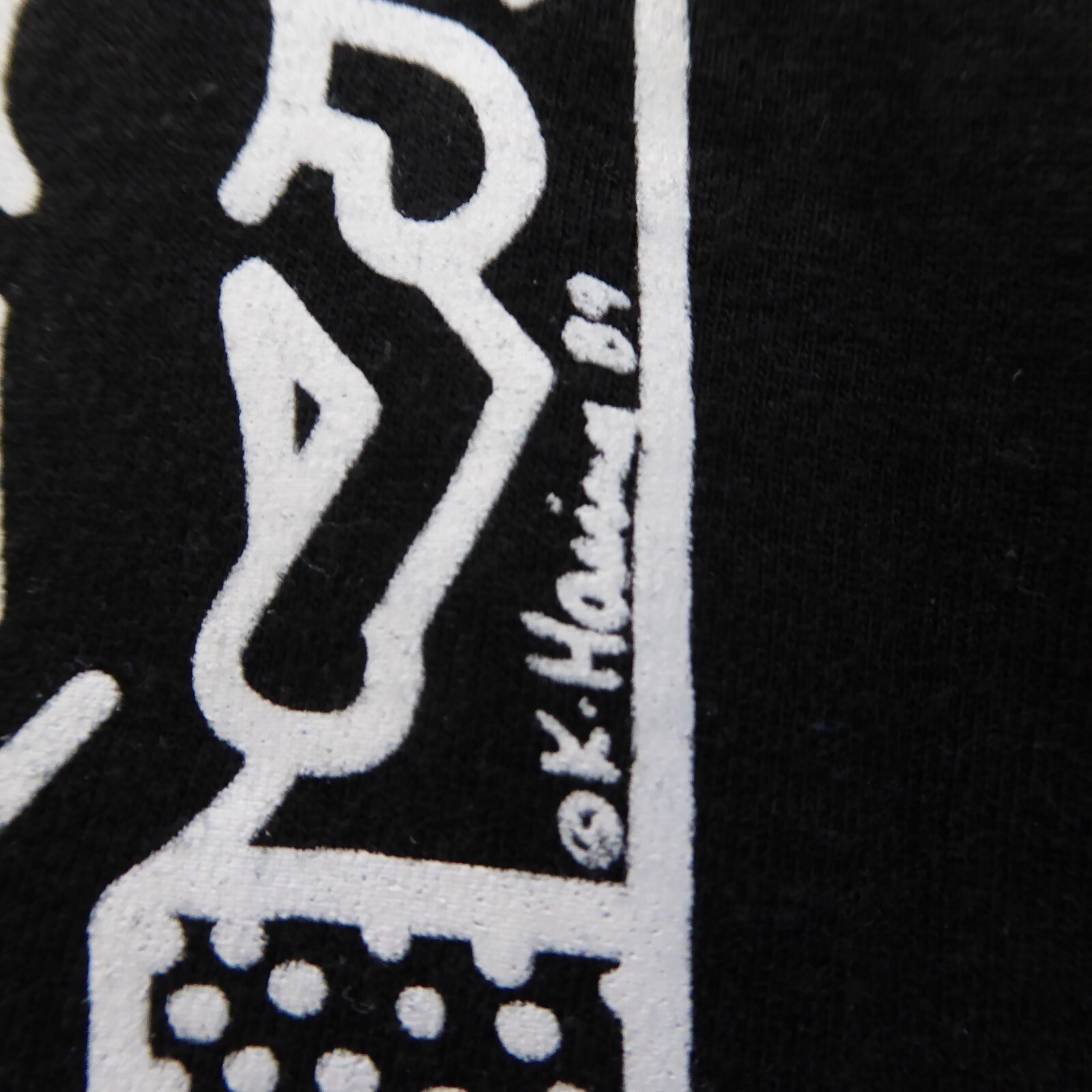 Men's Best Buddies t-shirt, Keith Haring, long-sleeves, crew neck, black, Small gallery