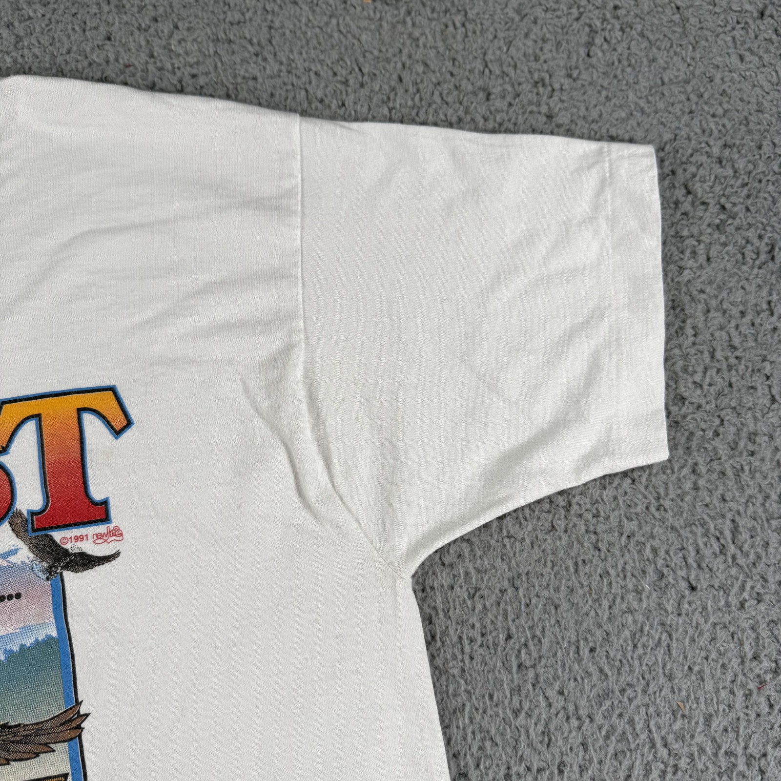 VTG Christ Has Set Us Free Shirt Mens Large St Paul Lutheran Church 90s Jesus gallery