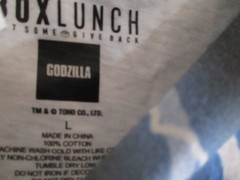 Godzilla Lightning Shirt Large BoxLunch Exclusive King of the Monsters Japanese