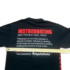 Motorboating Definition Tee Temptations Pocket Shirt Black S