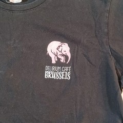 Delirium Cafe Brussels, Belgium Graphic T Shirt Mens Sz L Black B&C Collection