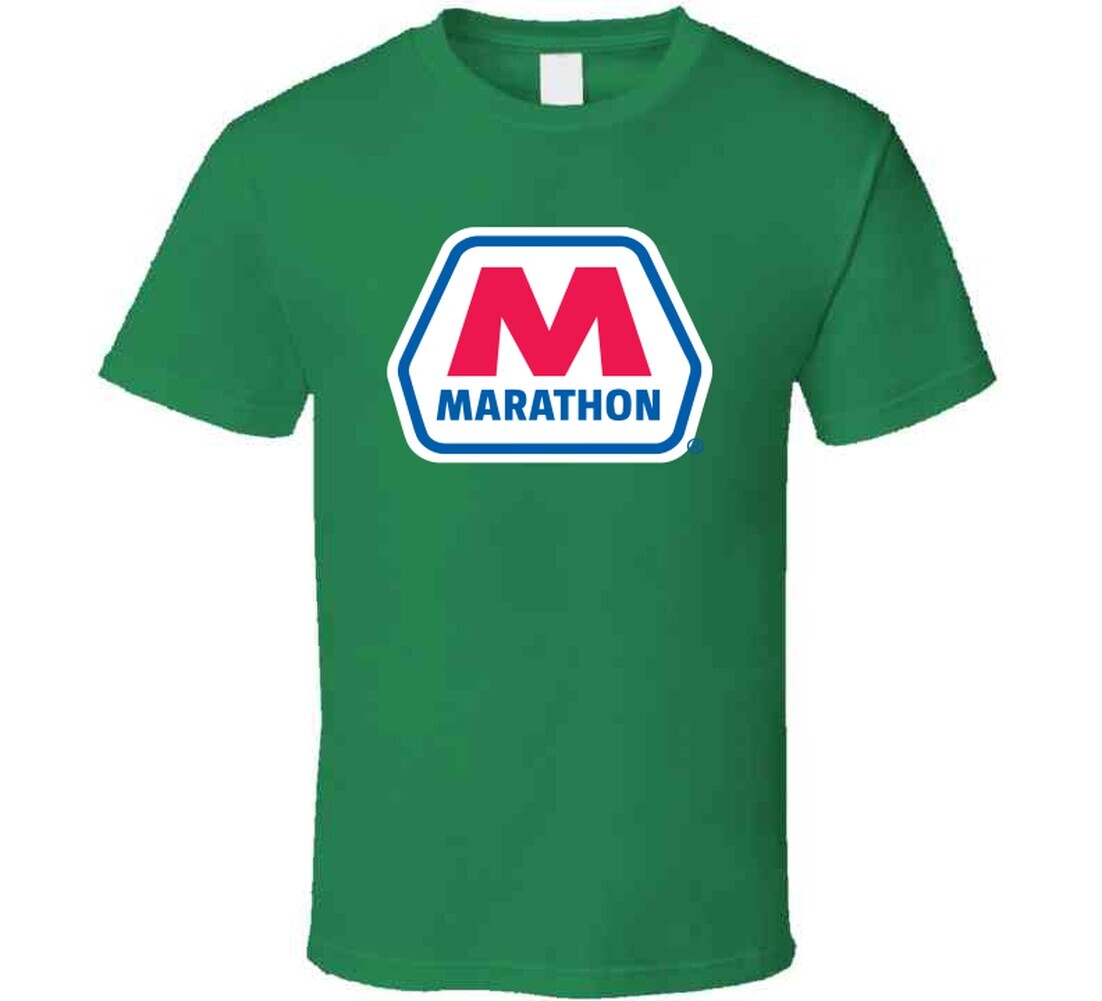Marathon Tee Cool Gas Station Oil Trucking Driving T Shirt gallery