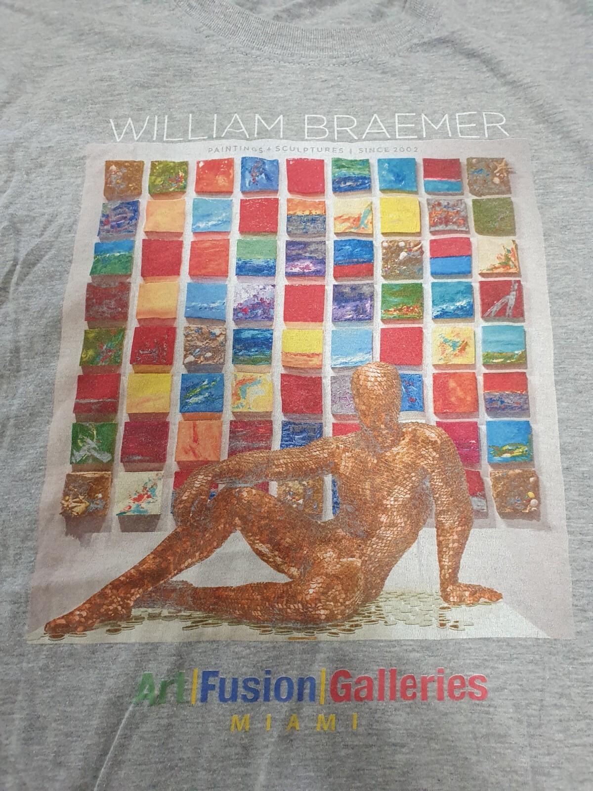Art Tee William Braemer Paintings & Sculptures 2002 Miami Galleries Gray Sz M gallery