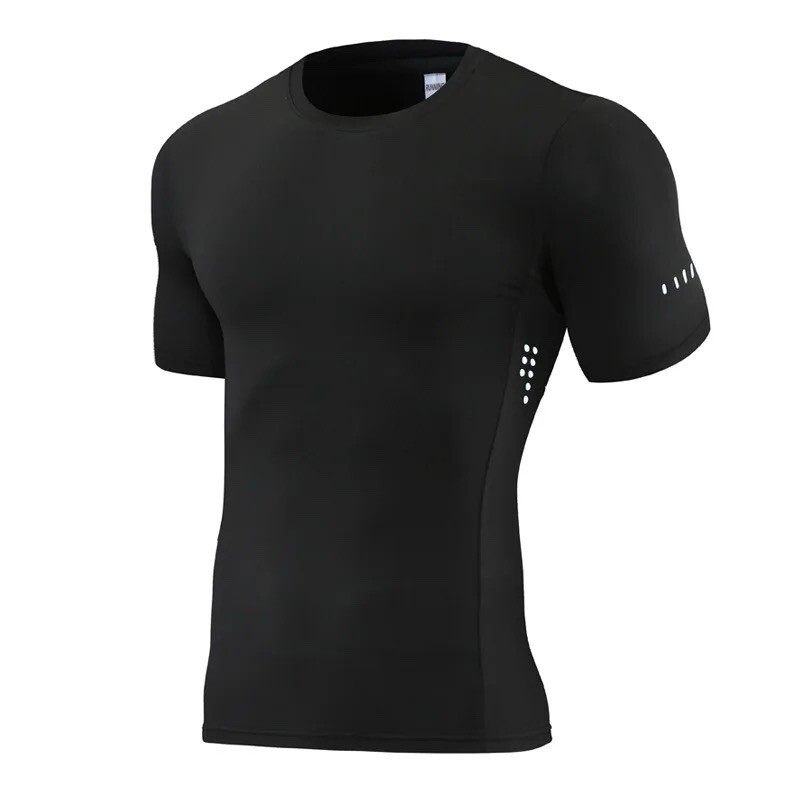 Custom High Quality 95% Polyester 5% Spandex Fitness Athletic Gym T-shirt gallery