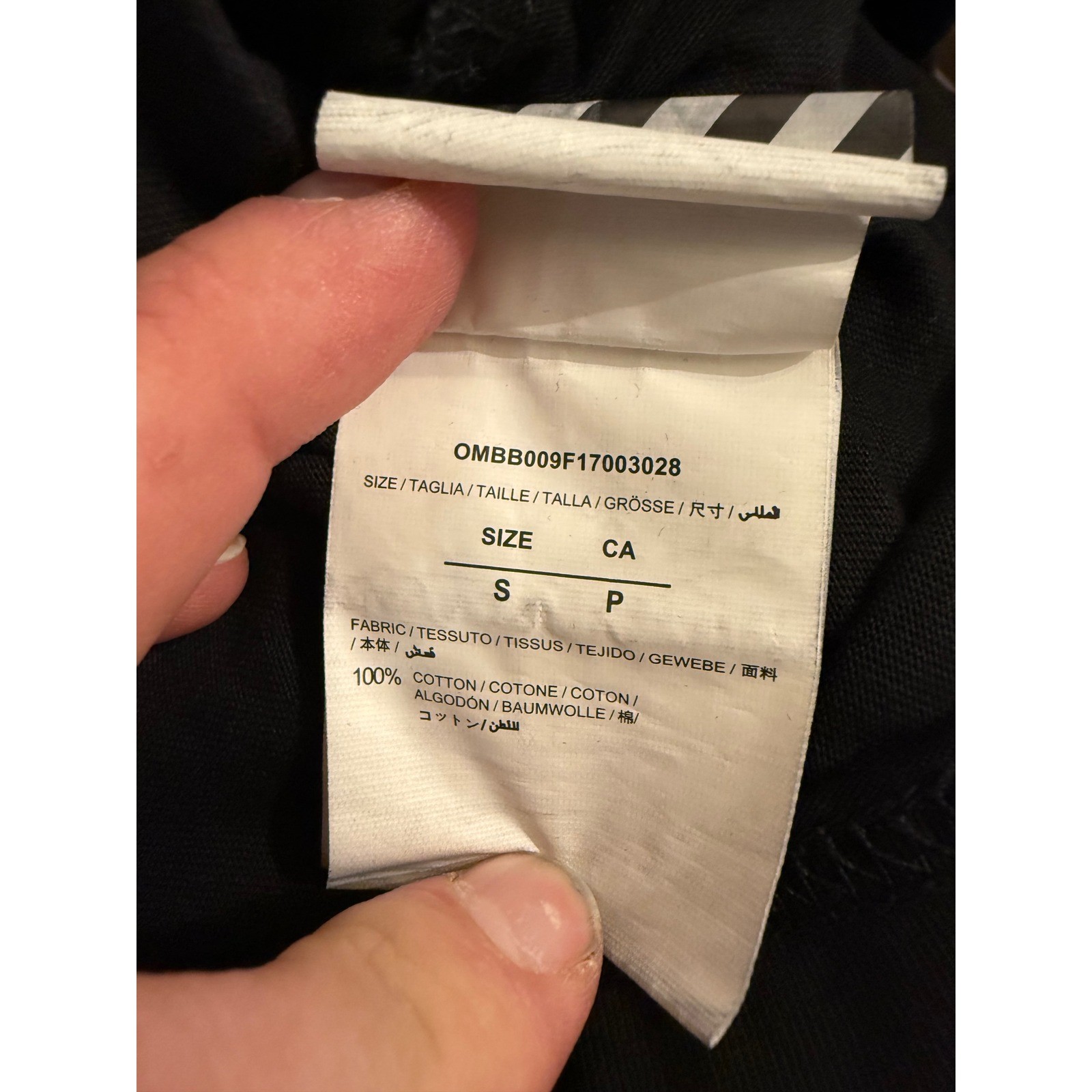 Off-White Virgil Abloh Tape Arrows Graphic T-Shirt Black Mens S Replica gallery