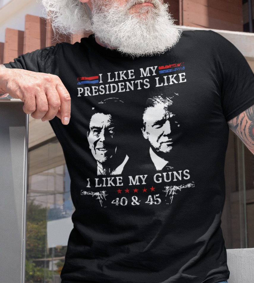 Donald Trump Support Trump Reagan Like My Presidents MAGA 2024 Election T-Shirt