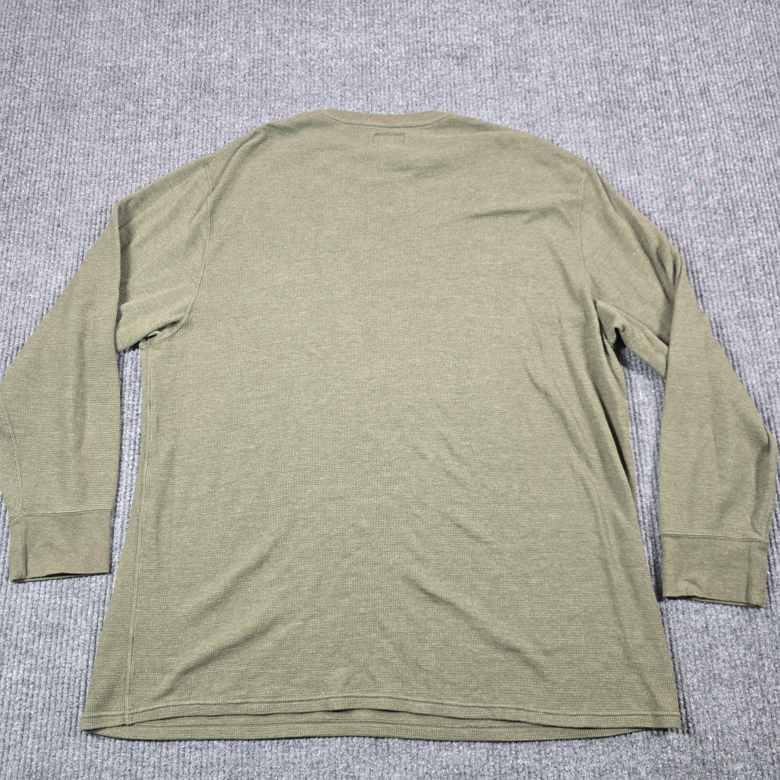 Polo Ralph Lauren Shirt Mens 4X Green Long Sleeve Waffle Crewneck Pony Logo gallery