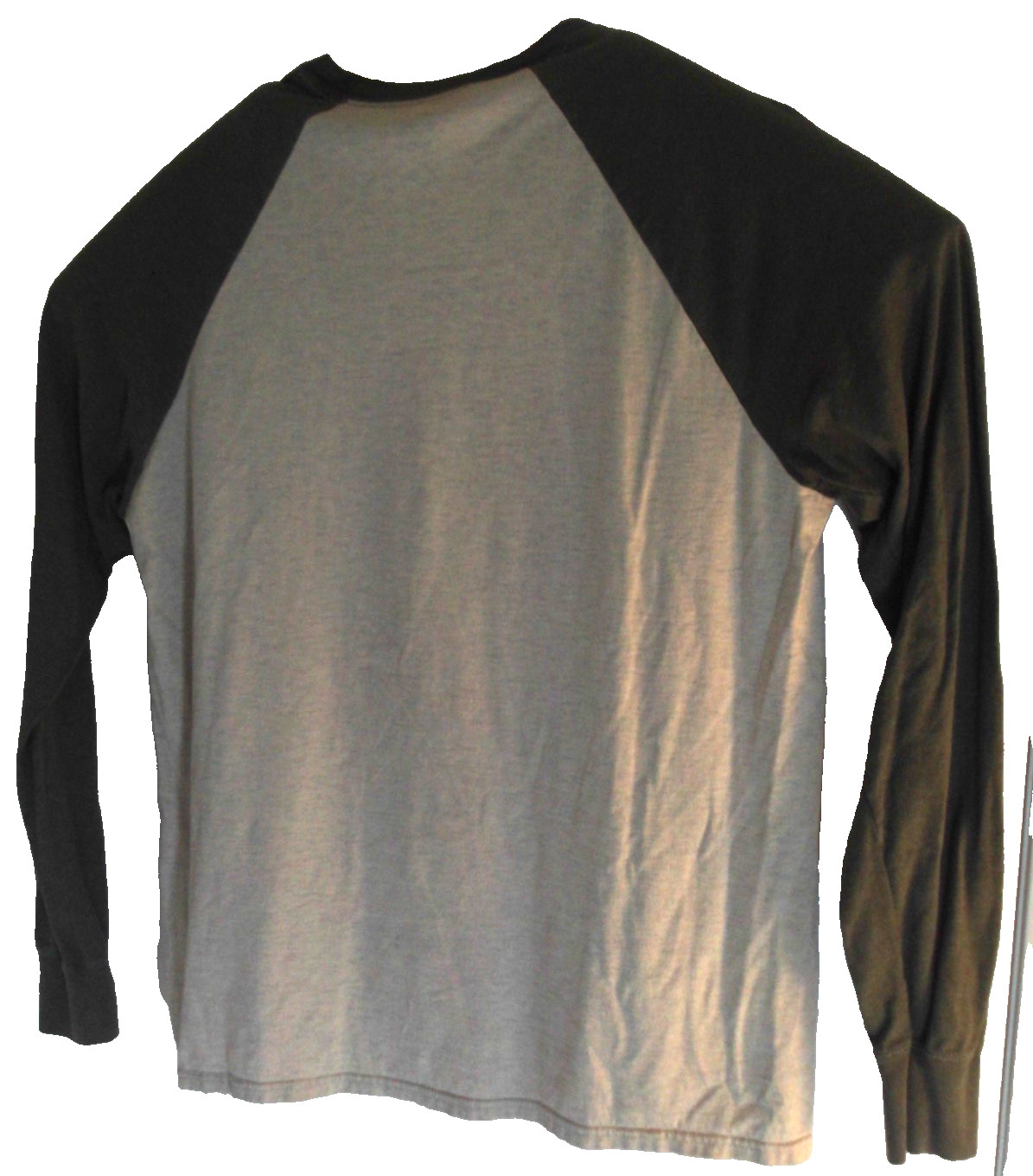 Hanes Men's X Temp Ragland T Shirt Size Large Army Green and Linen White gallery