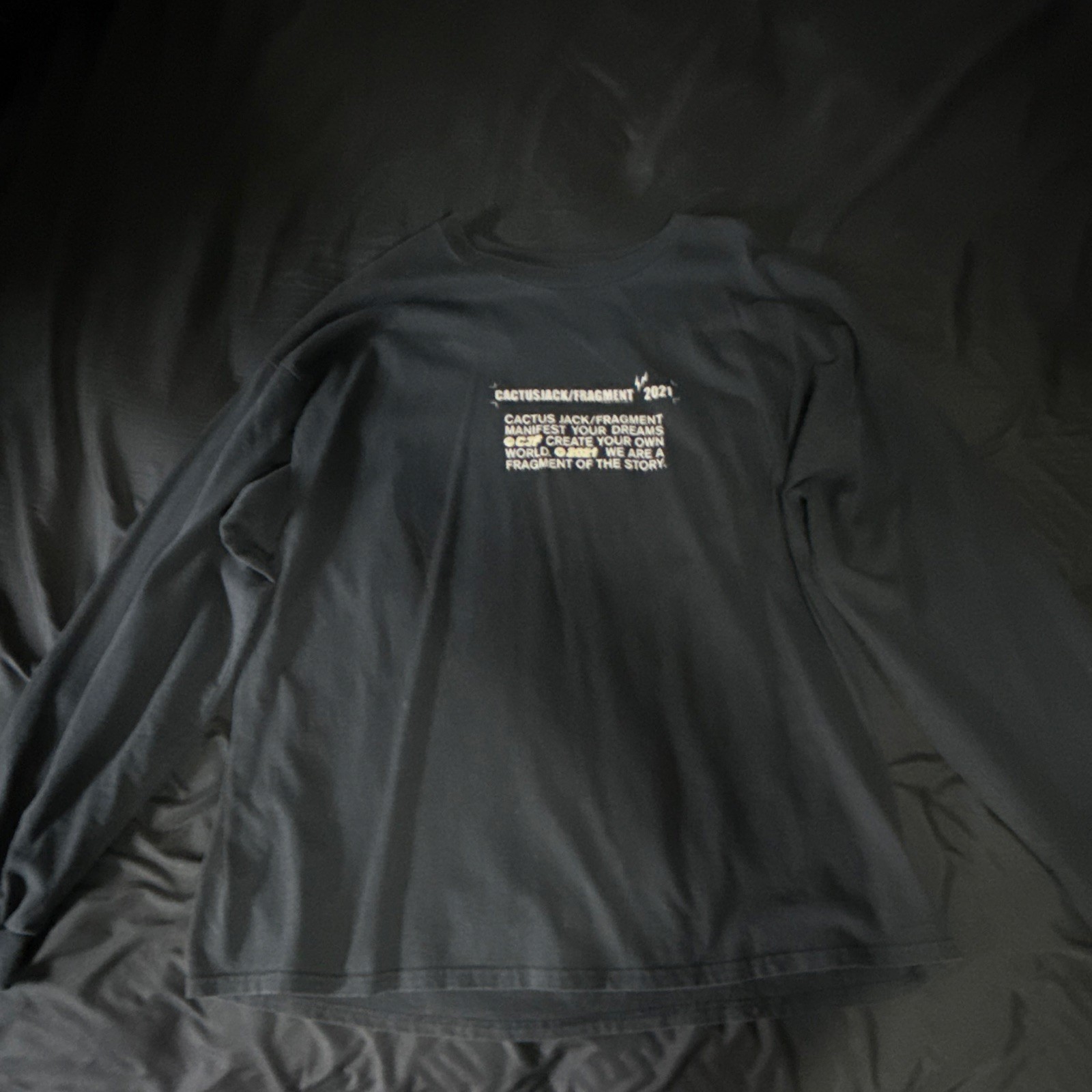 Cactus Jack x Fragment 2021 Black Long Sleeve Size XL