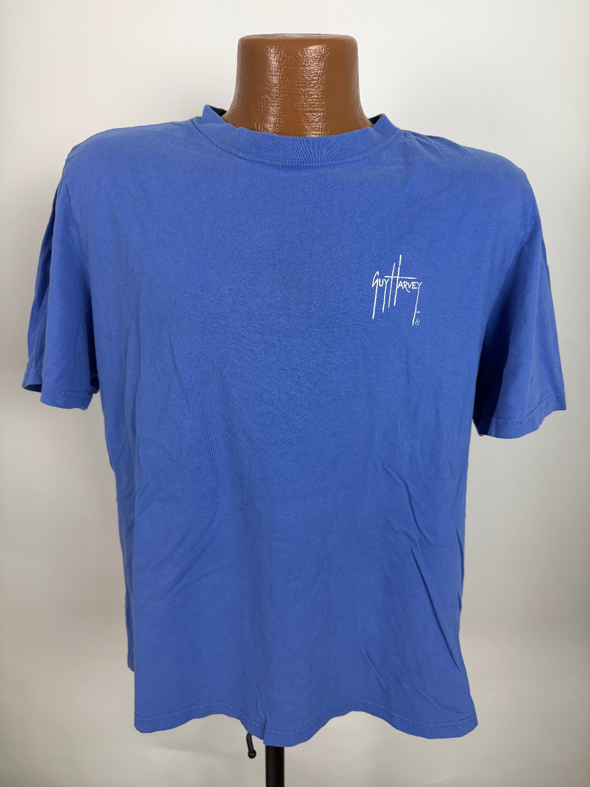 Guy Harvey Shirt Men Large Saltwater Fish Billfish Tuna Marlin Ocean Blue Cotton gallery