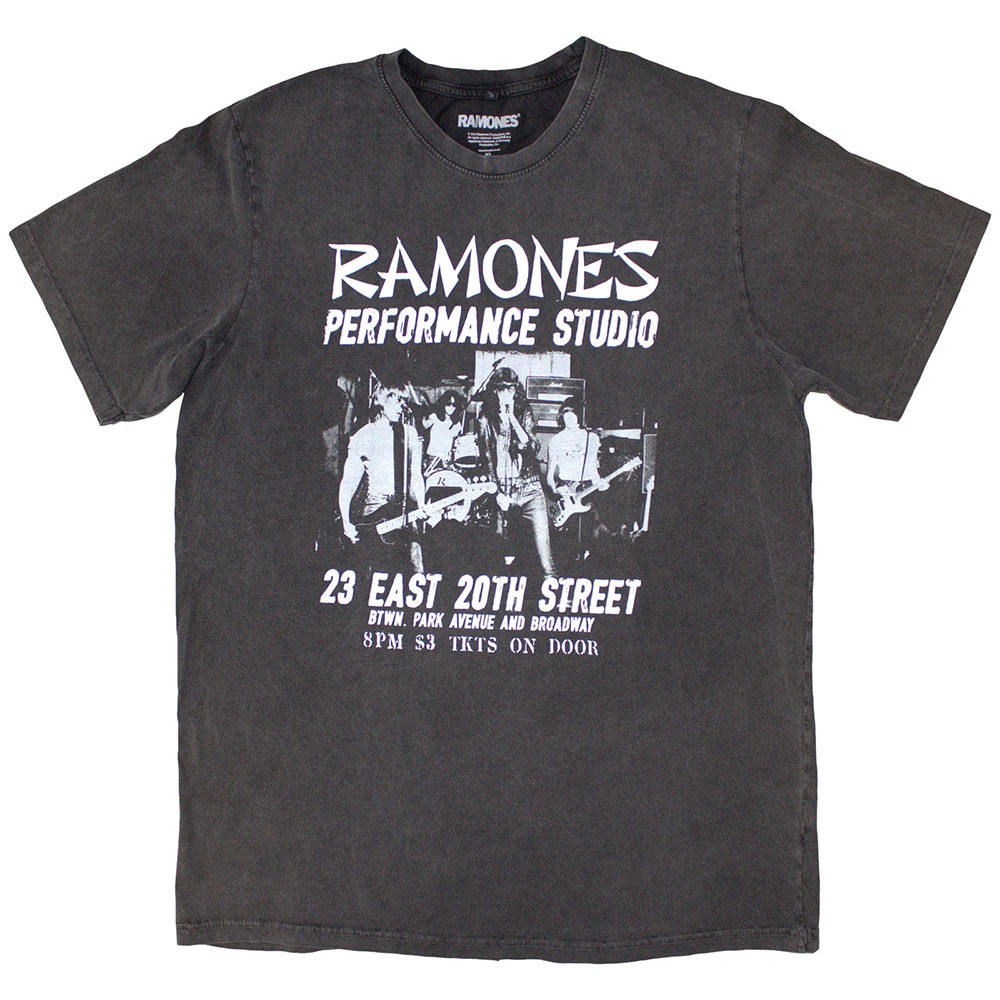 Ramones East Village Official Tee T-Shirt Mens Unisex