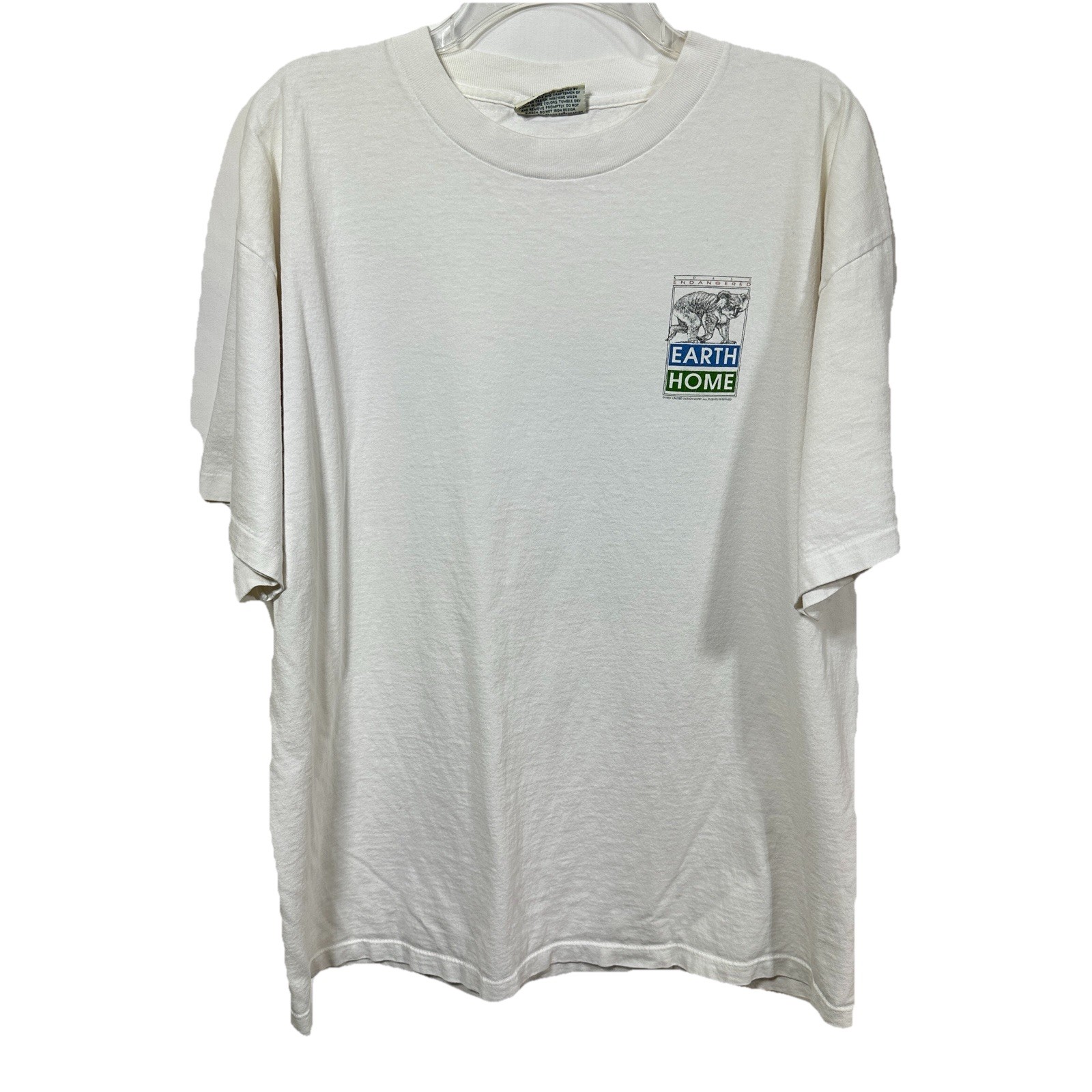 Vintage Endangered Koala Single Stitch T-Shirt Earth Home 90's Tee Australia XL gallery