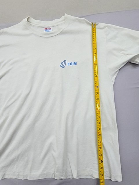Hanes Beefy-T Men's XL White Cotton Crewneck T-Shirt Pre-Shrunk gallery