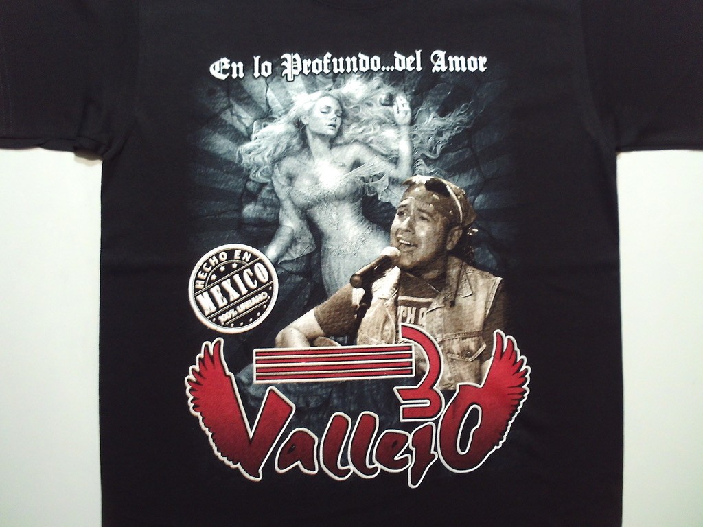 3 VALLEJO SHIRT,EL TRI ROCK URBANO INTERPUESTO LIRAN ROLL BANDA BOSTIK TEX TEX