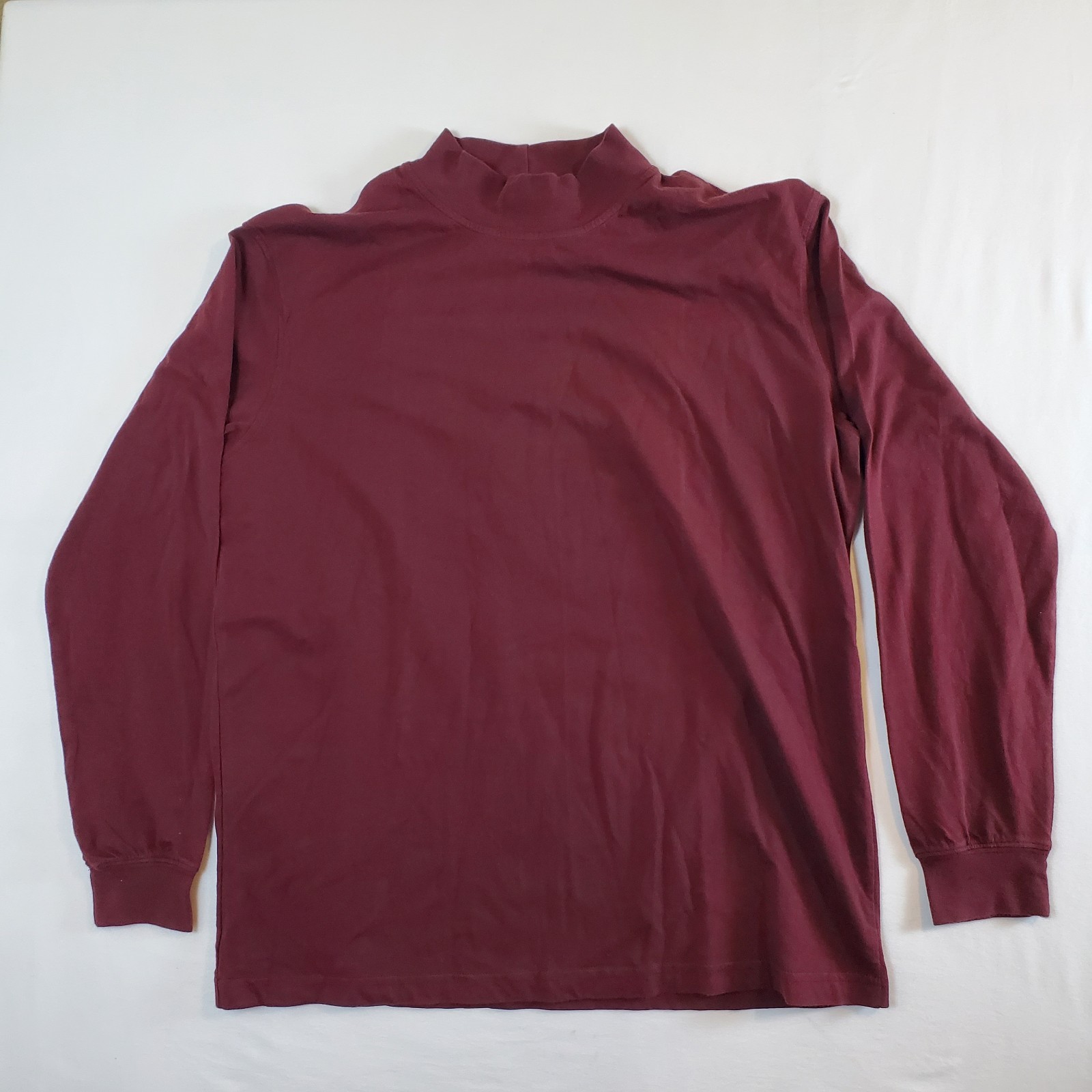 Cabela's Maroon Made in Canada - L Reg High Neck TShirt T Shirt Top Hunting gallery