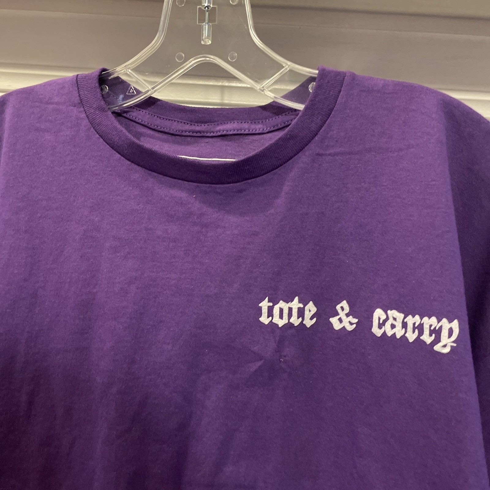 Tote And Carry T Shirt Size XL Purple Bag Graphic Tee Tote & Carry Luggage gallery