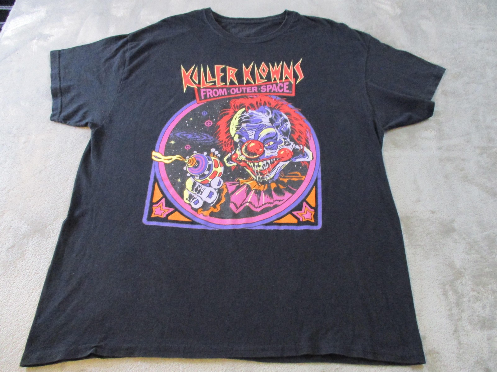 Killer Klowns From Outer Space Shirt Mens XL Black Goodie Two Sleeves Horror gallery