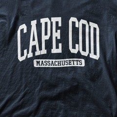 Cape Cod Massachusetts Souvenir Beach, Aesthetic, Vintage Navy Blue Tee