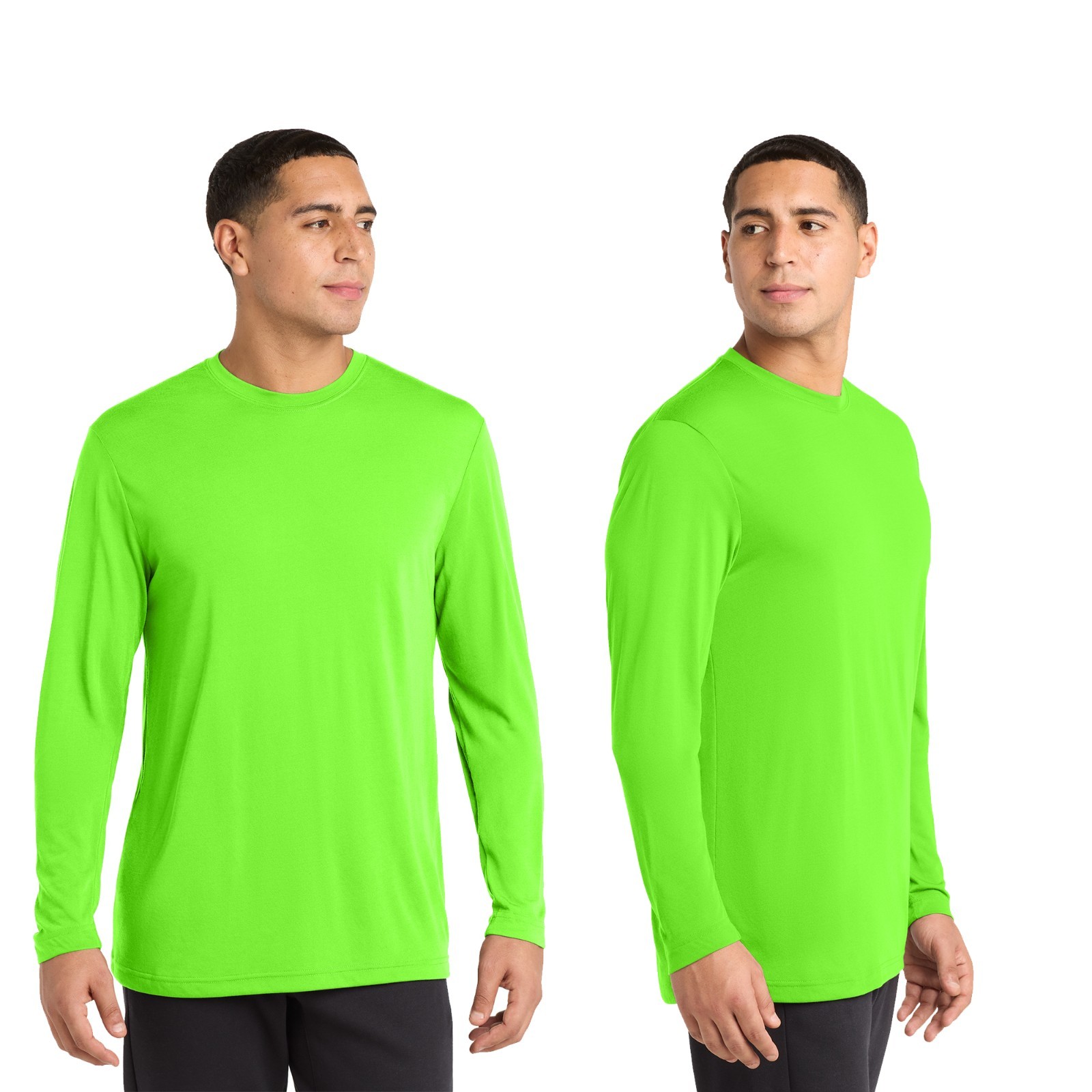 Men's Sport-Tek Long Sleeve Premium Heavy Cotton Touch Plain Casual ST450LS Tee gallery