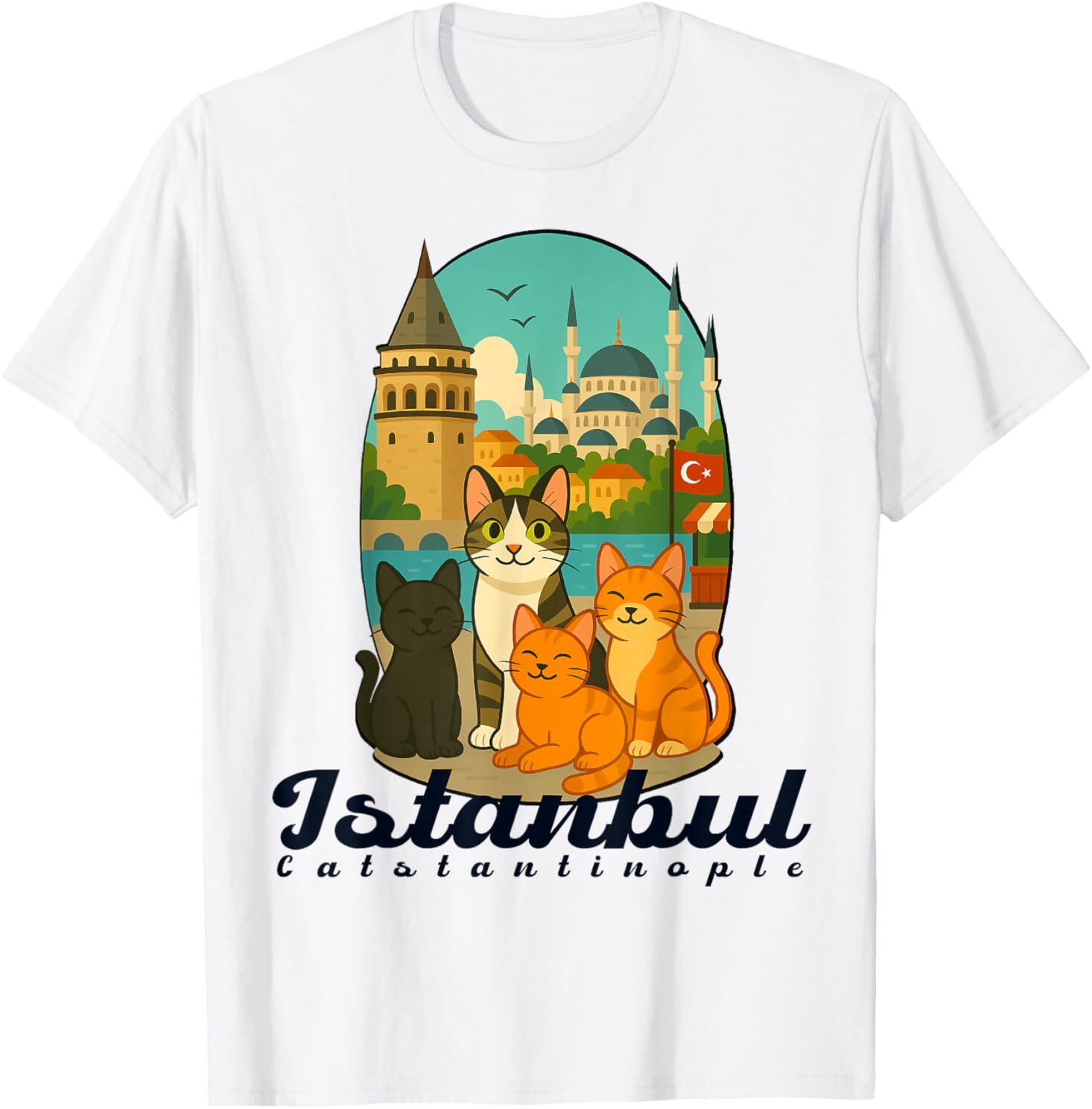 Istanbul, Turkey - Catstantinople City of Cats T-Shirt BESTSELLER gallery