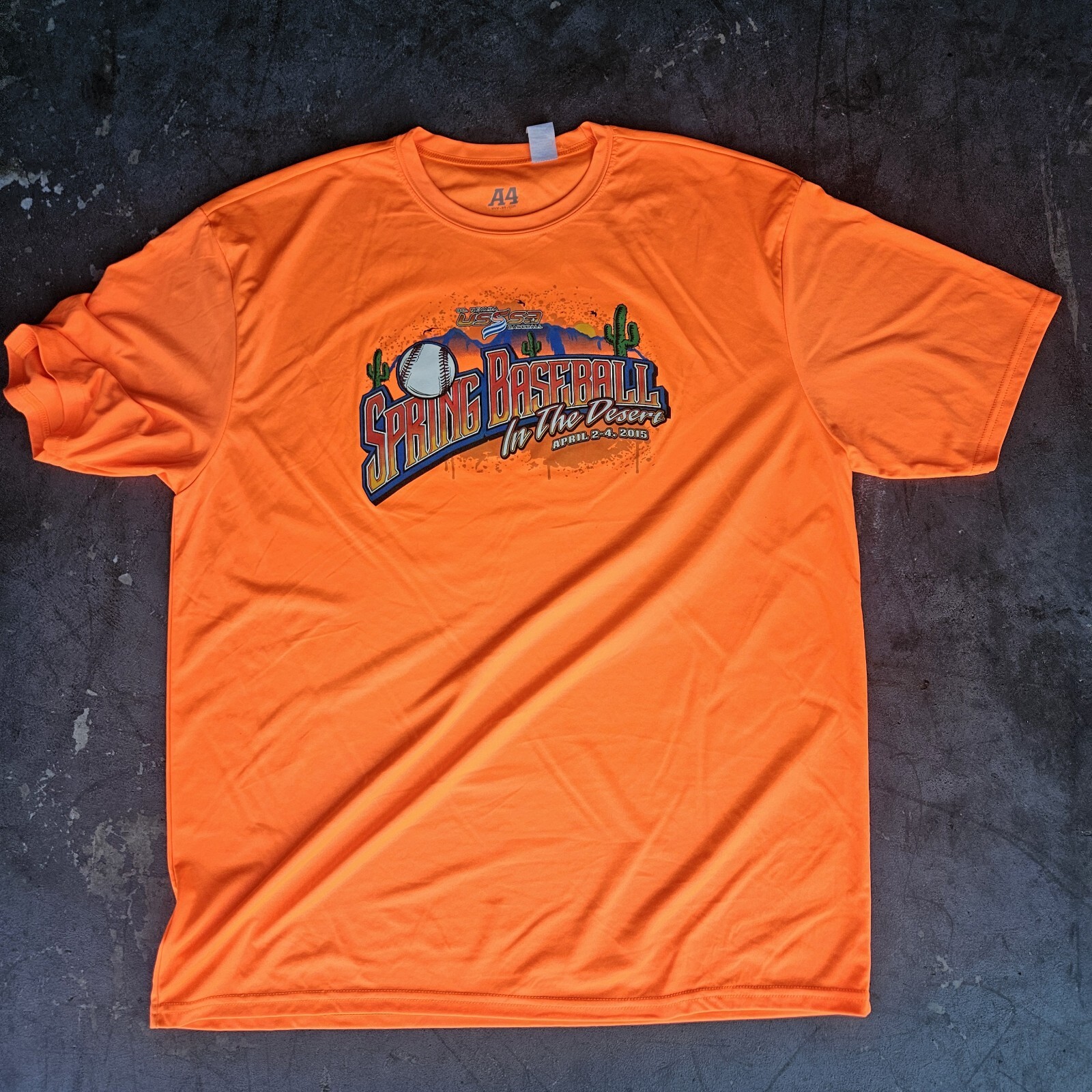 A4 2015 SPRING BASEBALL WORKOUT T-shirt Tee Shirt Size 2XL gallery