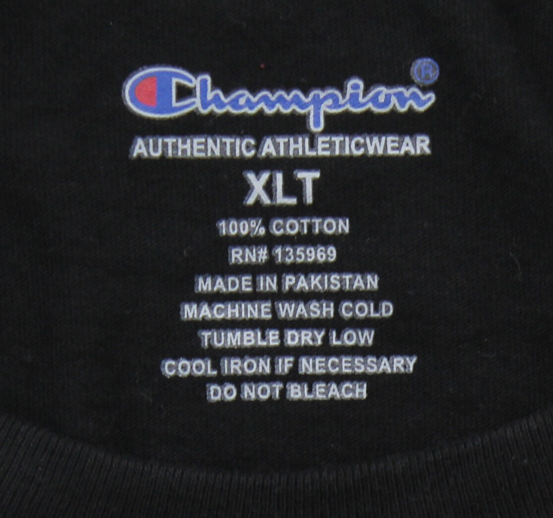 Champion Men's Jersey T-Shirt Big & Tall Crew Neck Athleticwear Long Sleeve Tee gallery