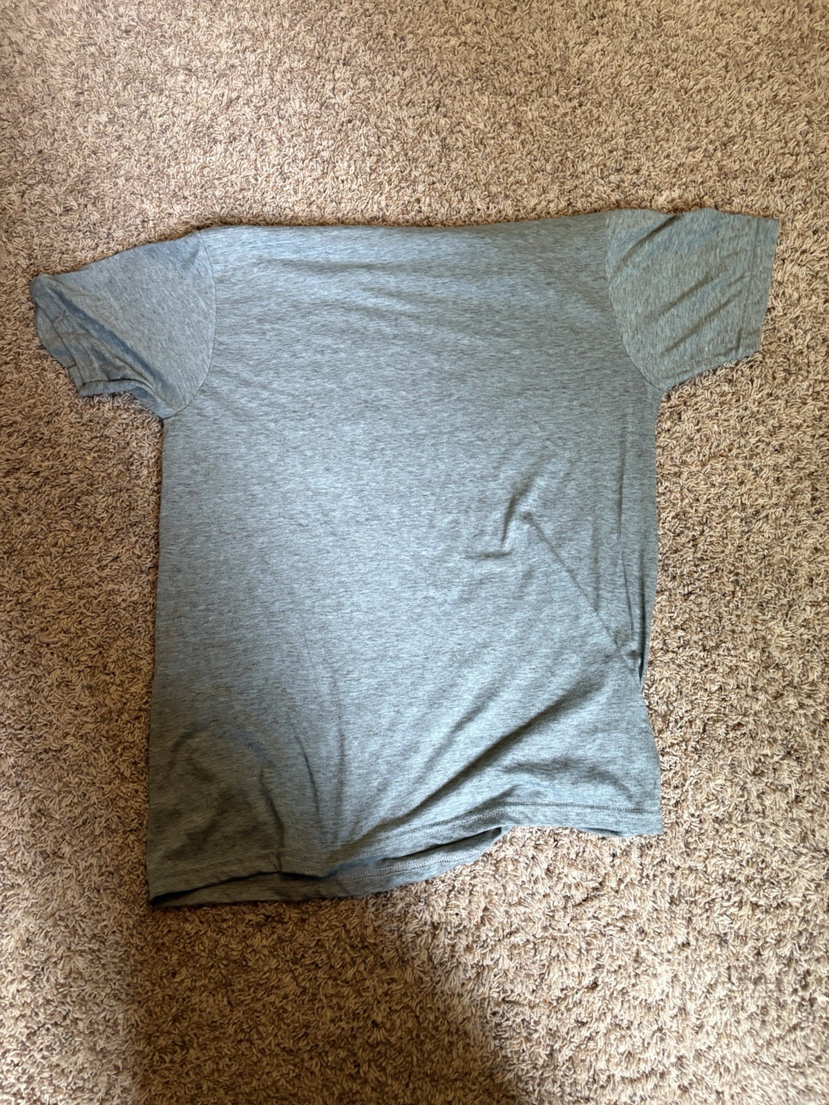 Hurley Men's Gray Logo Crew Neck Short Sleeve Cotton Blend Knit Tee S gallery